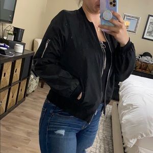 Black Bomber Jacket